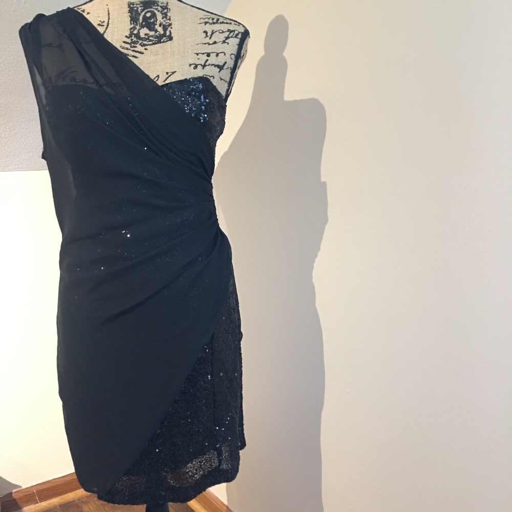 Black Sequin Dress